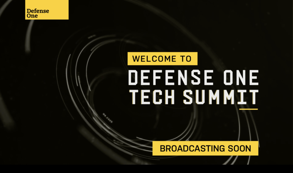 Example of Defense One Tech Summit imagery.